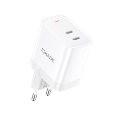 Мережевий зарядний пристрій Jokade JB083 (2USB-C/30W)- білий