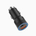 Автомобільний зарядний пристрій Aspor A909 PD Metal (USB/USB-C/3.4A/38W) LED + кабель Type-C – Lightning- чорний Автомобільний зарядний пристрій Aspor A909 PD Metal (USB/USB-C/3.4A/38W) LED + кабель Type-C – Lightning- чорний