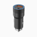 Автомобільний зарядний пристрій Aspor A909 PD Metal (USB/USB-C/3.4A/38W) LED + кабель Type-C – Lightning- чорний Автомобільний зарядний пристрій Aspor A909 PD Metal (USB/USB-C/3.4A/38W) LED + кабель Type-C – Lightning- чорний