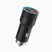 Автомобільний зарядний пристрій Aspor A909 PD Metal (USB/USB-C/3.4A/38W) LED + кабель Type-C – Lightning- чорний Автомобільний зарядний пристрій Aspor A909 PD Metal (USB/USB-C/3.4A/38W) LED + кабель Type-C – Lightning- чорний