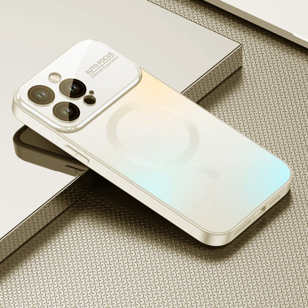 Чохол накладка Glass Slim Case with Magsafe для iPhone 14 Pro- golden