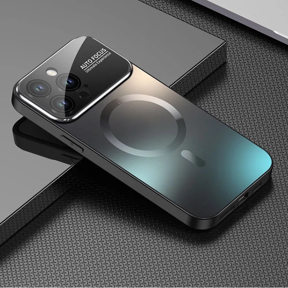 Чохол накладка Glass Slim Case with Magsafe для iPhone 14 Pro Max- black