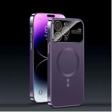 Чохол накладка Glass Slim Case with Magsafe для iPhone 15 Pro Max- purple