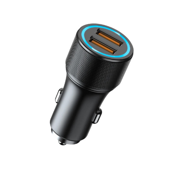 Автомобільний зарядний пристрій Aspor A905 (2USB/3A/36W)- графіт Автомобільний зарядний пристрій Aspor A905 (2USB/3A/36W)- графіт