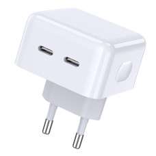 Мережевий зарядний пристрій Jokade JB039 (2USB-C/40W)- білий