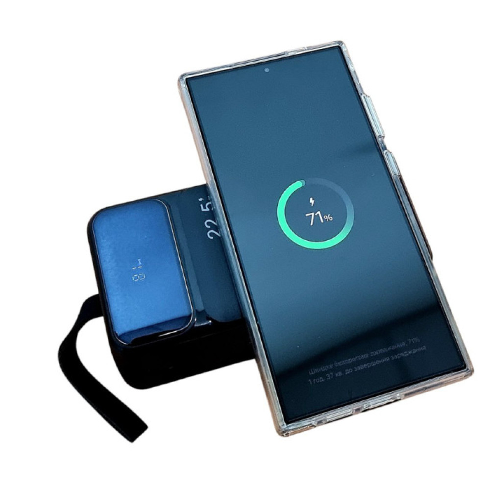 Портативний зарядний пристрій (Повербанк) PYT-50 50000mAh 22.5W + Wireless Charge (2USB/2USB-C)- чорний