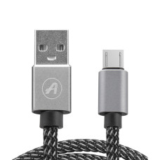 Кабель Aspor A131L USB – Micro 2.1A/2м- графіт