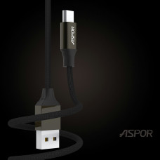 Кабель Aspor AC-11 USB – Micro 2.4A/1.2м- чорний Кабель Aspor AC-11 USB – Micro 2.4A/1.2м- чорний