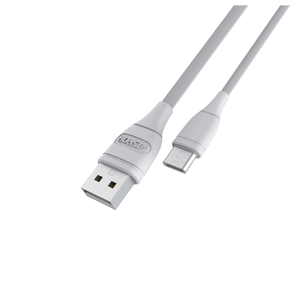 Кабель Aspor AC-03 USB – Type-C 2.1A/1м- білий