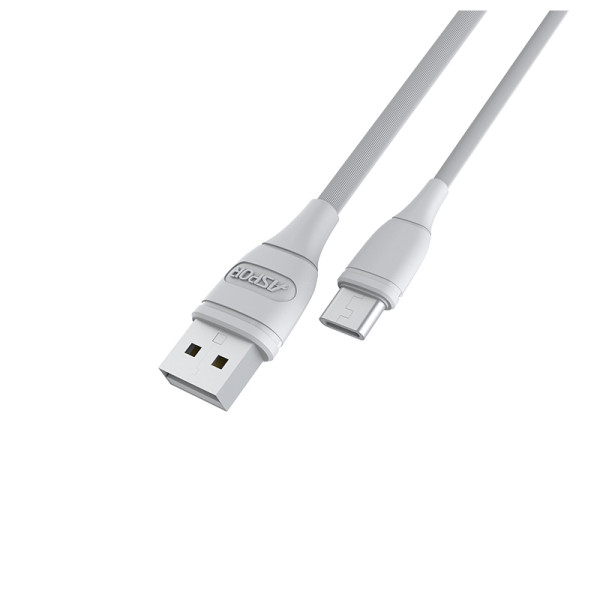 Кабель Aspor AC-03 USB – Type-C 2.1A/1м- білий Кабель Aspor AC-03 USB – Type-C 2.1A/1м- білий