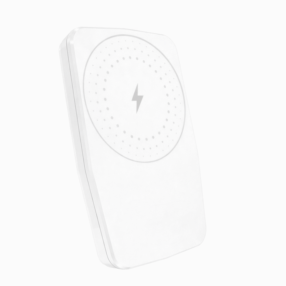 Портативний зарядний пристрій (Повербанк) Aspor A303 Magnetic Wireless 5000mAh (USB/Type-C/15W)- білий
