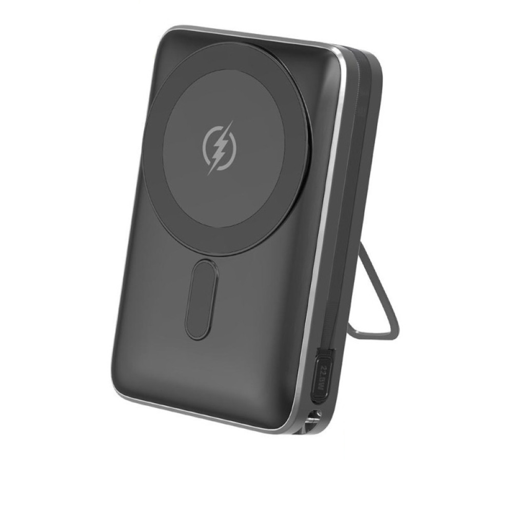 Портативний зарядний пристрій (Повербанк) Aspor A386 Magnetic Wireless 20000mAh (USB/Type-C/22.5W)- чорний
