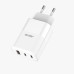 Мережевий зарядний пристрій Aspor A883 Fast Charger (USB/2USB-C/65W)- білий