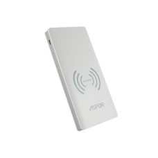 Портативний зарядний пристрій (Повербанк) Aspor A341W 8000 mAh- біло-сірий