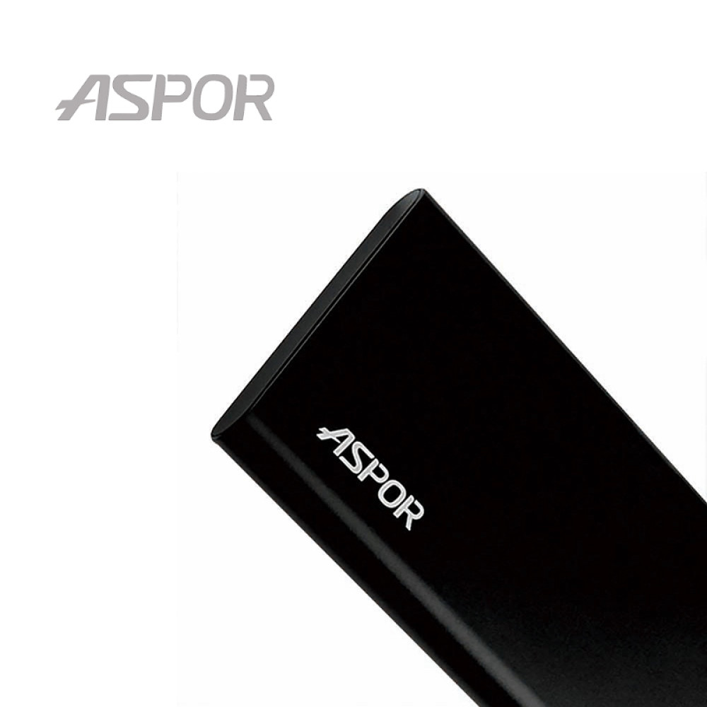 Портативний зарядний пристрій (Повербанк) Aspor A383 10000 mAh- чорний