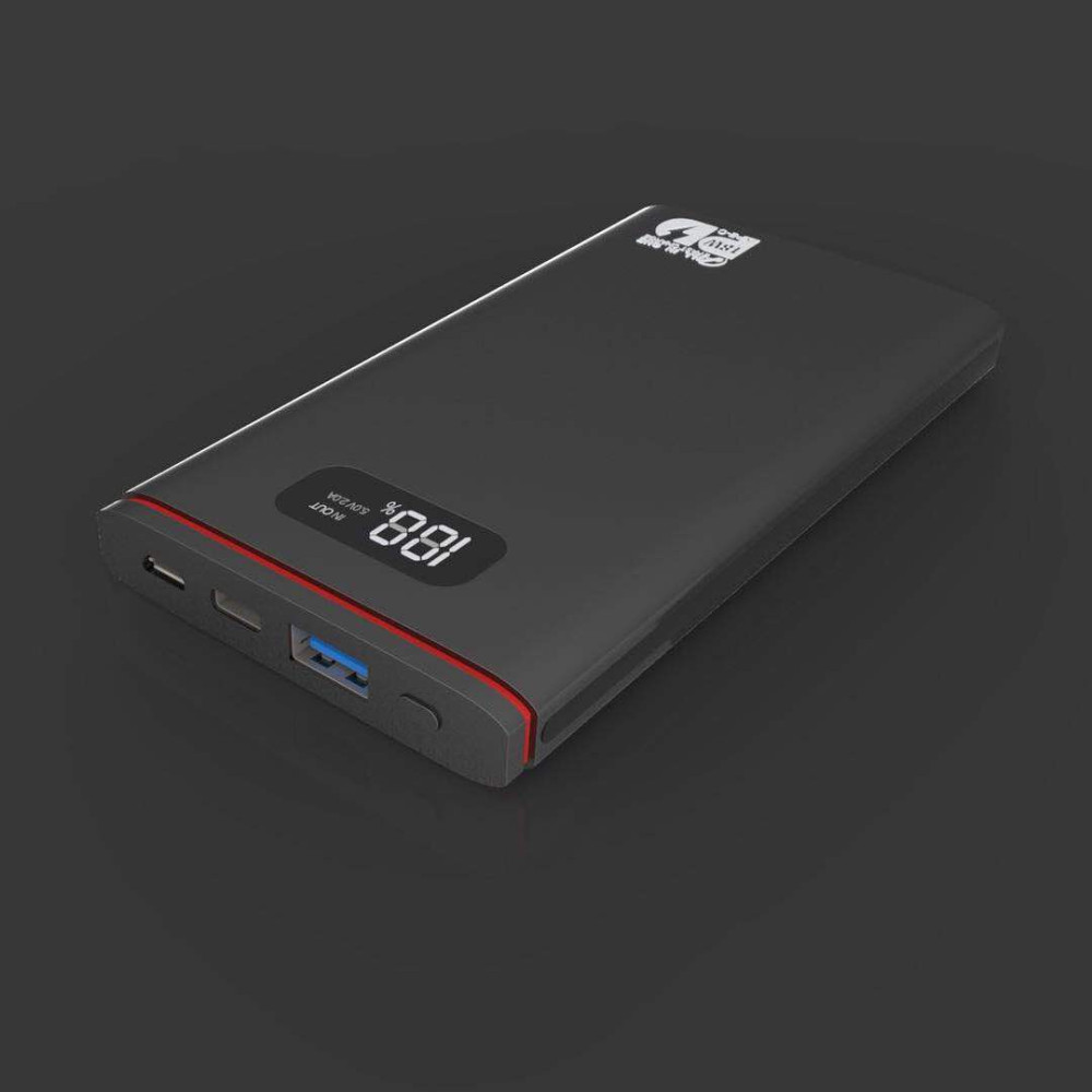 Портативний зарядний пристрій (Повербанк) Aspor Q389 10000 mAh- чорний