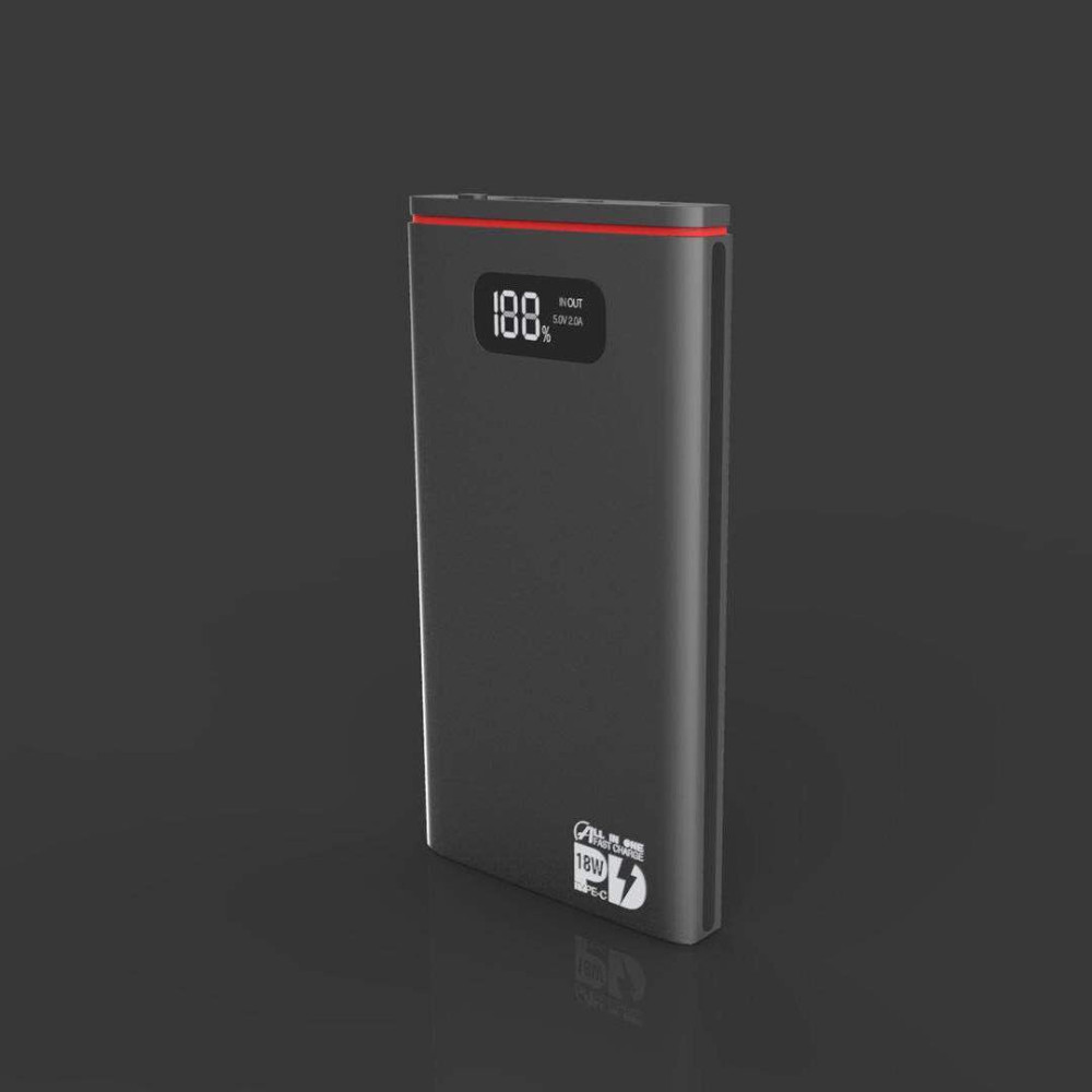 Портативний зарядний пристрій (Повербанк) Aspor Q389 10000 mAh- чорний