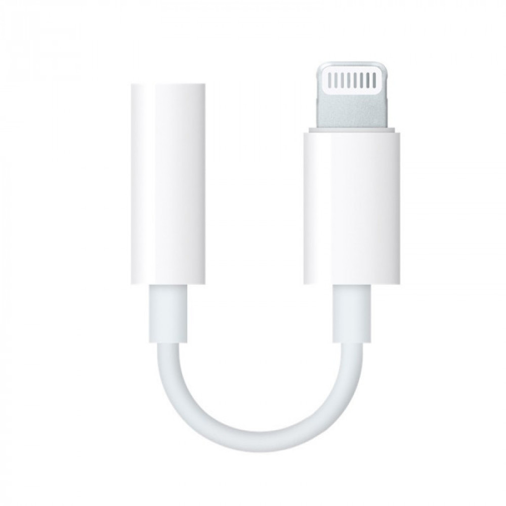Перехідник Lightning – 3.5mm (A1749)- білий