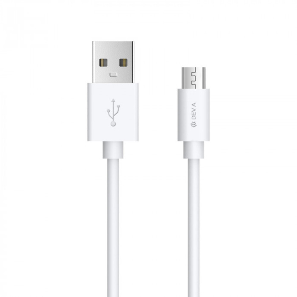 Кабель Devia Kintone USB – Micro 1A/1м- білий