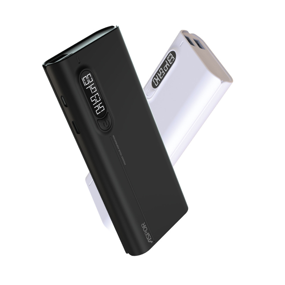 Портативний зарядний пристрій (Повербанк) Aspor A357 10000 mAh- чорний