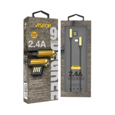 Кабель Aspor A118 USB – Micro 2.4A/1м- золотий