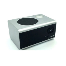 Bluetooth колонка Aspor A659 горізонтальна- срібло