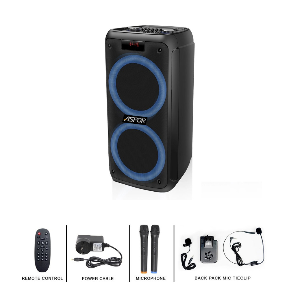 Bluetooth колонка Aspor A668- чорний