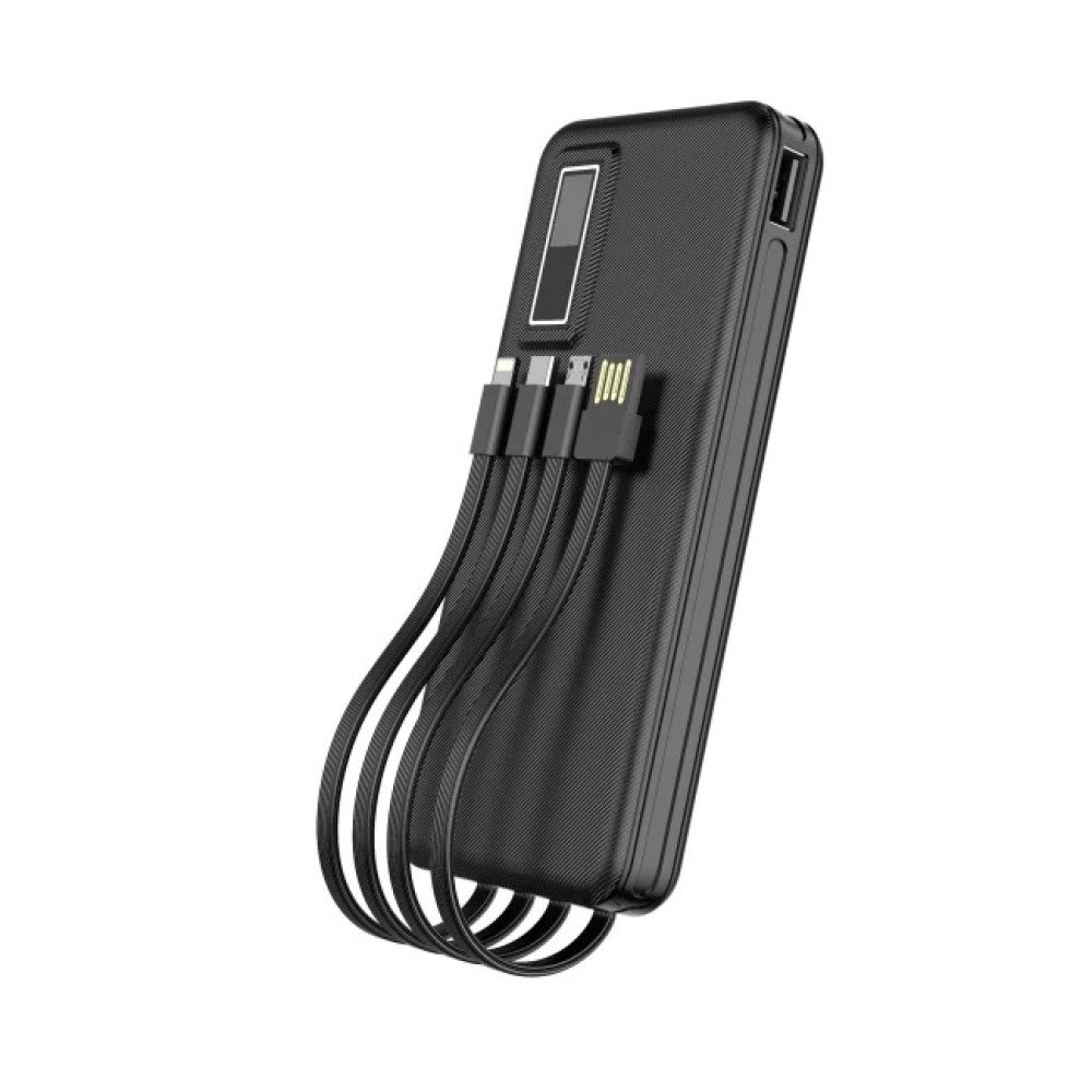 Портативний зарядний пристрій (Повербанк) Aspor A301 4in1 Fast Charge 20000 mAh- чорний