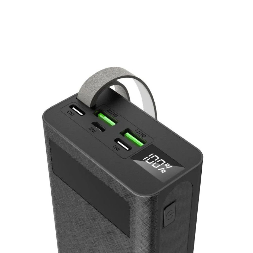 Портативний зарядний пристрій (Повербанк) Aspor A306 Fast Charge 30000 mAh- чорний