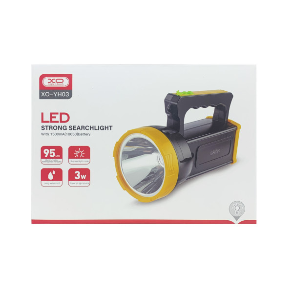 Ліхтар XO YH03 LED Flashlight 1200mAh- чорний Ліхтар XO YH03 LED Flashlight 1200mAh- чорний