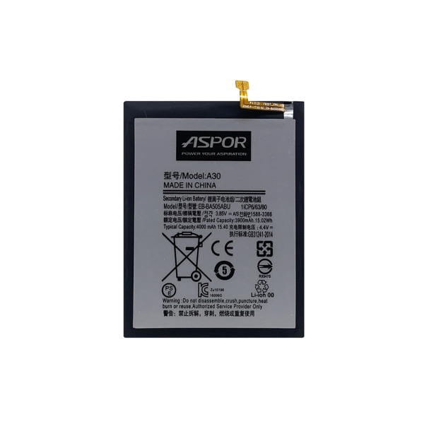 Акумулятор Aspor EB-BA505 для Samsung A30/A305/A20/A30S/A50 Акумулятор Aspor EB-BA505 для Samsung A30/A305/A20/A30S/A50