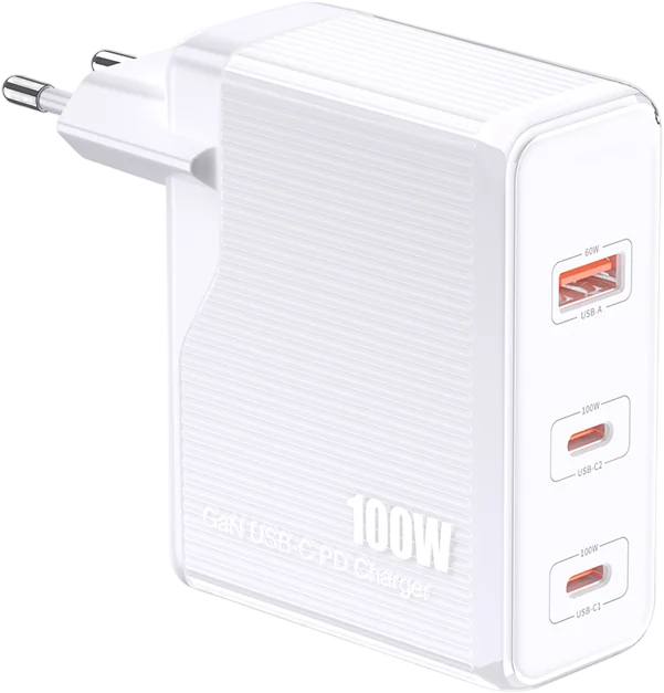 Мережевий зарядний пристрій Jokade JB059 (1USB/2USB-C/PD100W)- білий