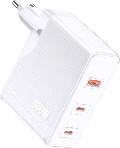 Мережевий зарядний пристрій Jokade JB059 (1USB/2USB-C/PD100W)- білий
